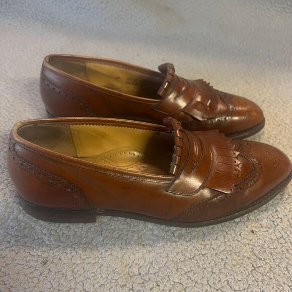 JOHNSTON & MURPHY Aristocraft Loafers 11 NARROW Leather Tassel Slip On Shoes main image 9